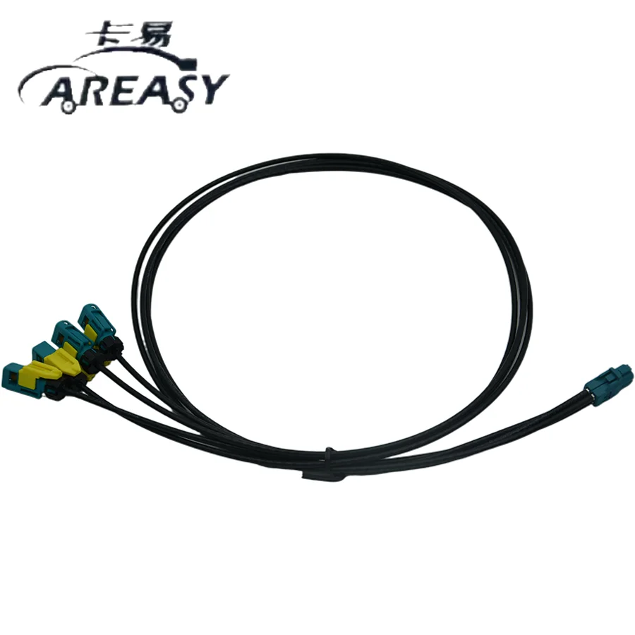 

Тестовый кабель-адаптер AREASY Mini-Fakra 4-в-1, автомобильный видеокабель LVDS, высокая прочность на растяжение, стабильная передача сигнала
