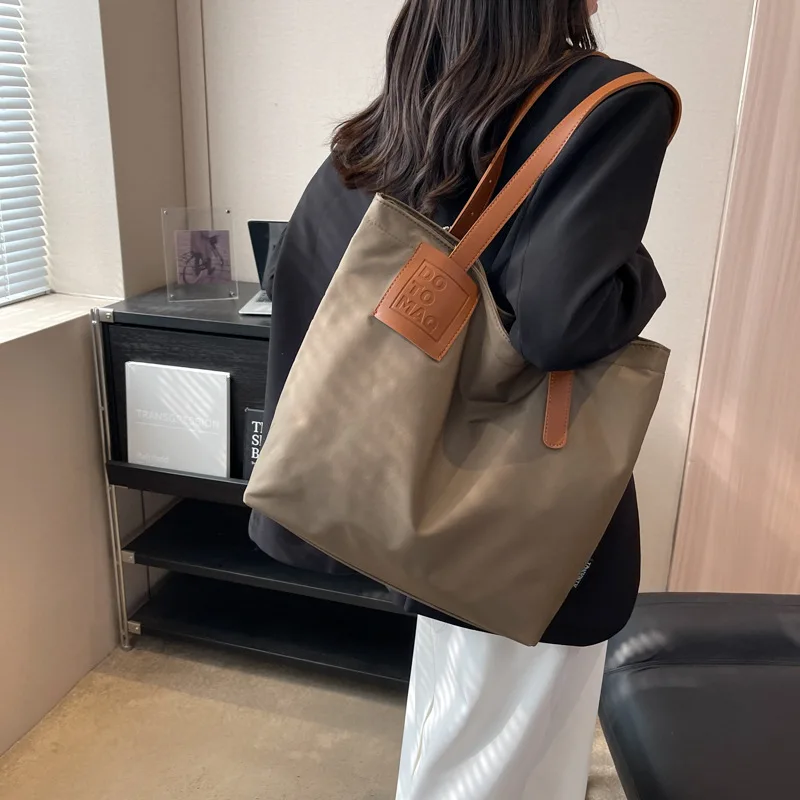 Bolsos de hombro japoneses para mujer, mochilas traseras de clase para estudiantes universitarios, bolsas de lona portátiles de gran capacidad