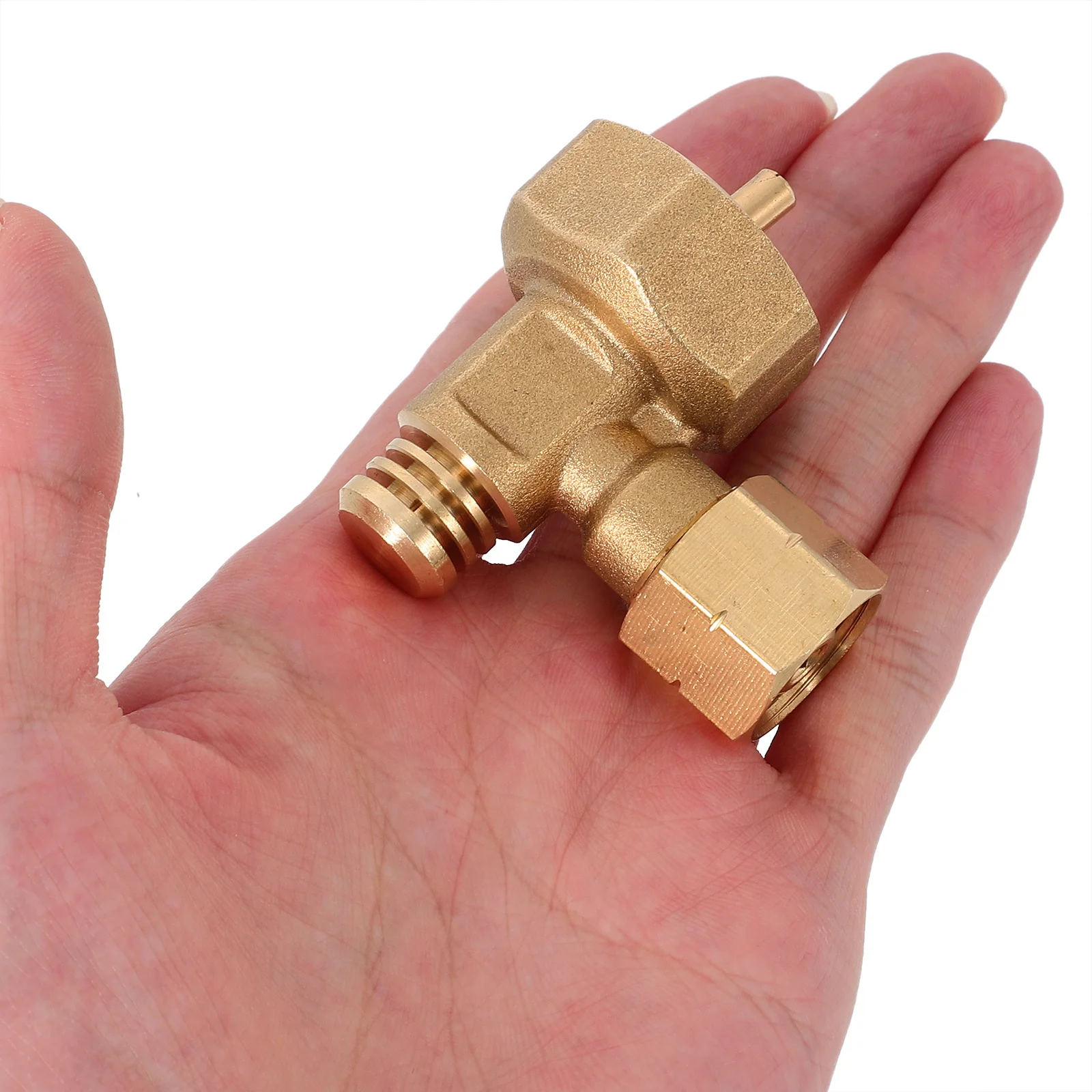 

Propane Burner Brass Elbow Adapter 90 Degree 1Lb Tank Compatible with Mapp Gas Portable Grill Stove Outdoor Cooking Equipment
