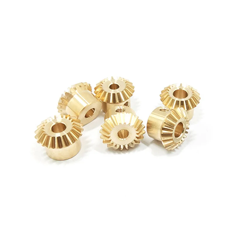 Engrenagem cônica de módulo 0.5, 13/18/25 dentes, 3/4/5mm de furo, 45 graus, caixa de engrenagens cônica de cobre ou aço em miniatura, engrenagem de direção de precisão