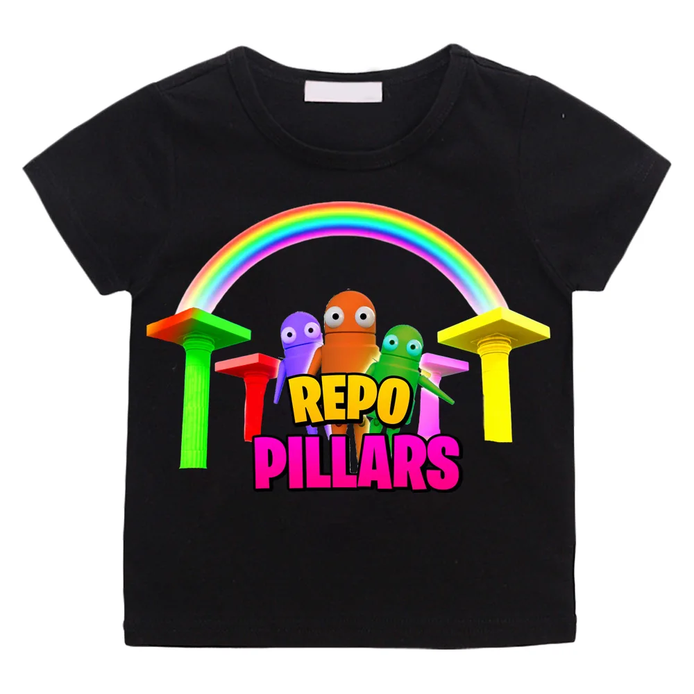 

100%Cotton R.E.P.O. Game Print Cute Soft T-shirt Cartoon Comic Tee-shirt O-neck Camisetas TeesTop Clothes Casual Versatile Soft