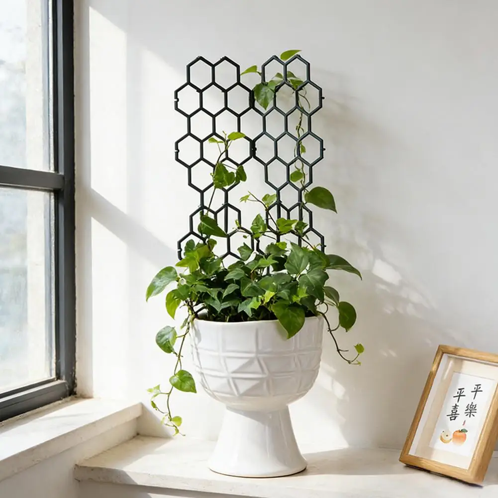 Climbing Plant Trellis Plant Support Garden Stake Stand Climbing Rack Plastic Flower Trellis Frame Stand Holder Garden Decor