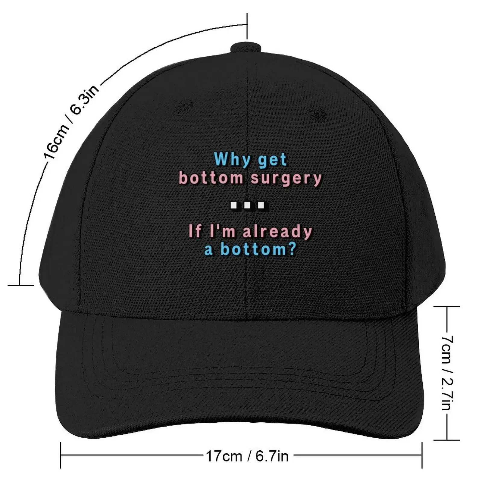 Bottom surgery Baseball Cap Sunscreen Rugby custom Hat Men Women's