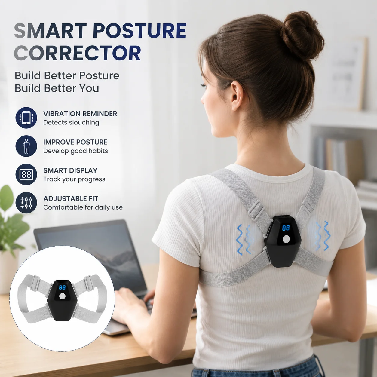 Smart Posture Sensor - Sensörlü Titreşim Uyarılı Giyilebilir Akıllı Duruş