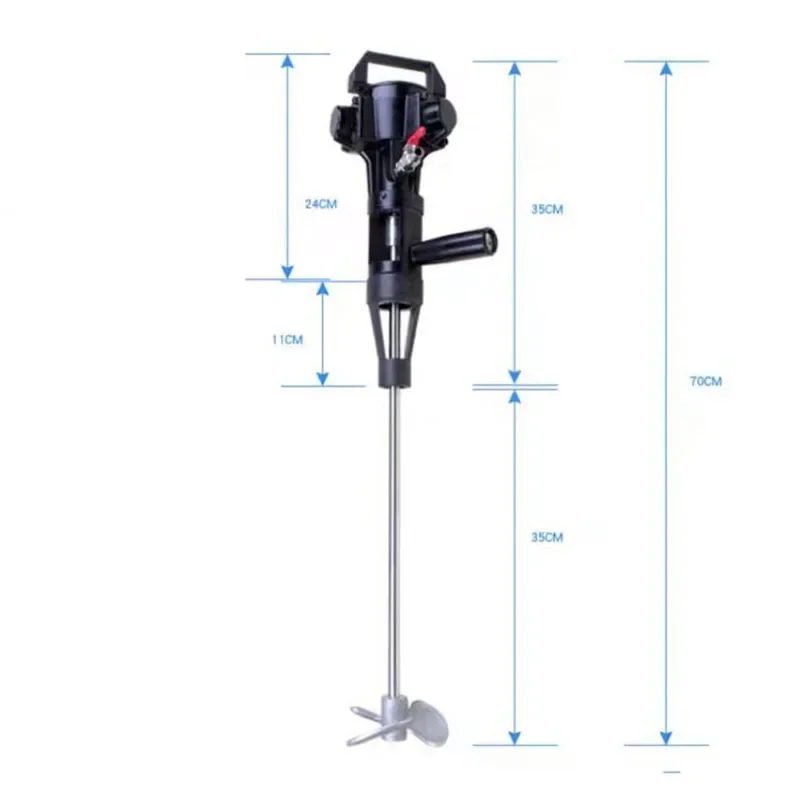 5 gallons Pneumatic mixer, industrial lifting hand-held mixer, paint, ink, glue, paint, stepless speed regulation, high speed