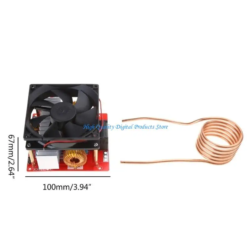 U2JE 1000W ZVS Индукционная нагревательная плата Обогреватель модуля с заменой медной трубки