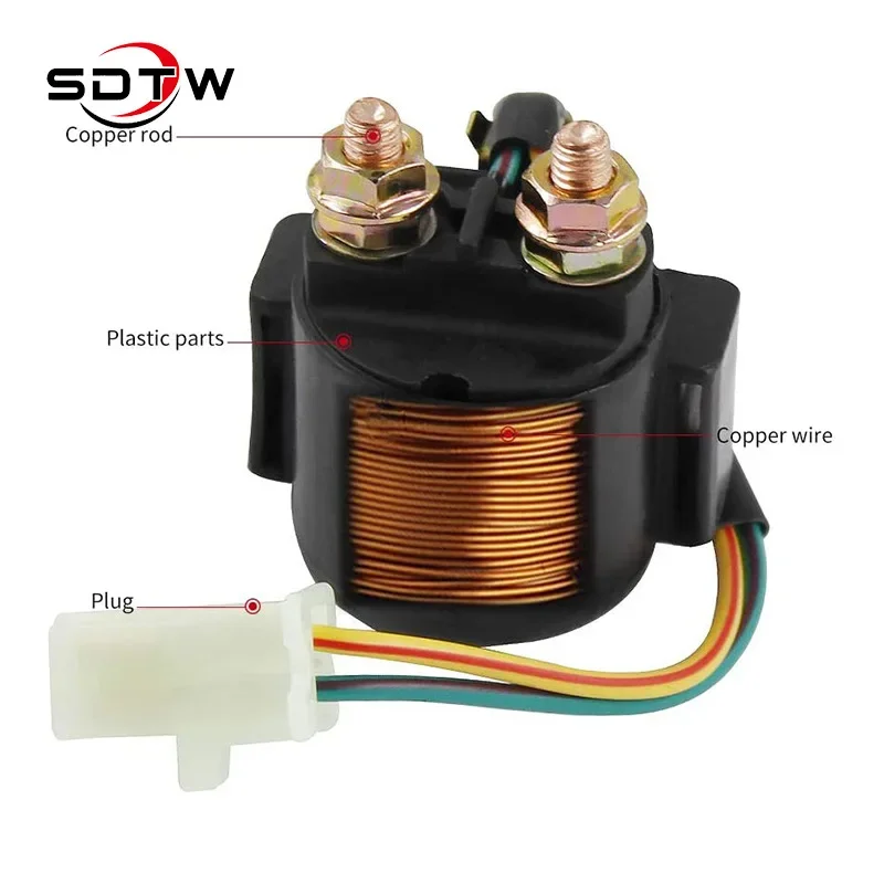 

Motorcycle Starter Electromagnetic Relay Suitable for GY6 Arctic Cat Honda Polaris Suzuki