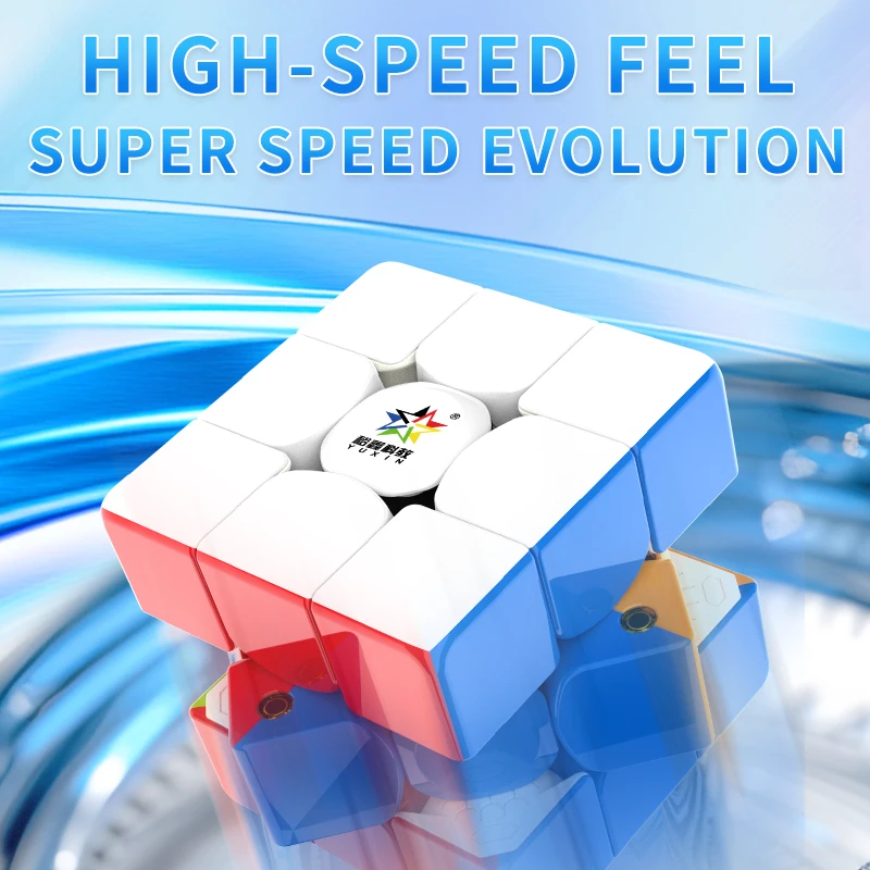 [JudyCube] Yuxin Huanglong 3X3 M V2 Magnetic Magic Speed Cube Stickerless Huanglong 3M Fidget Toys Cubo mágico Puzzle