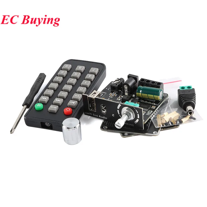 XY-Y50L Stereo BT Bluetooth-Compatible 5.1 AUX USB Audio Digital Power Amplifier Board Module 50W+50W Infrared Remote Control