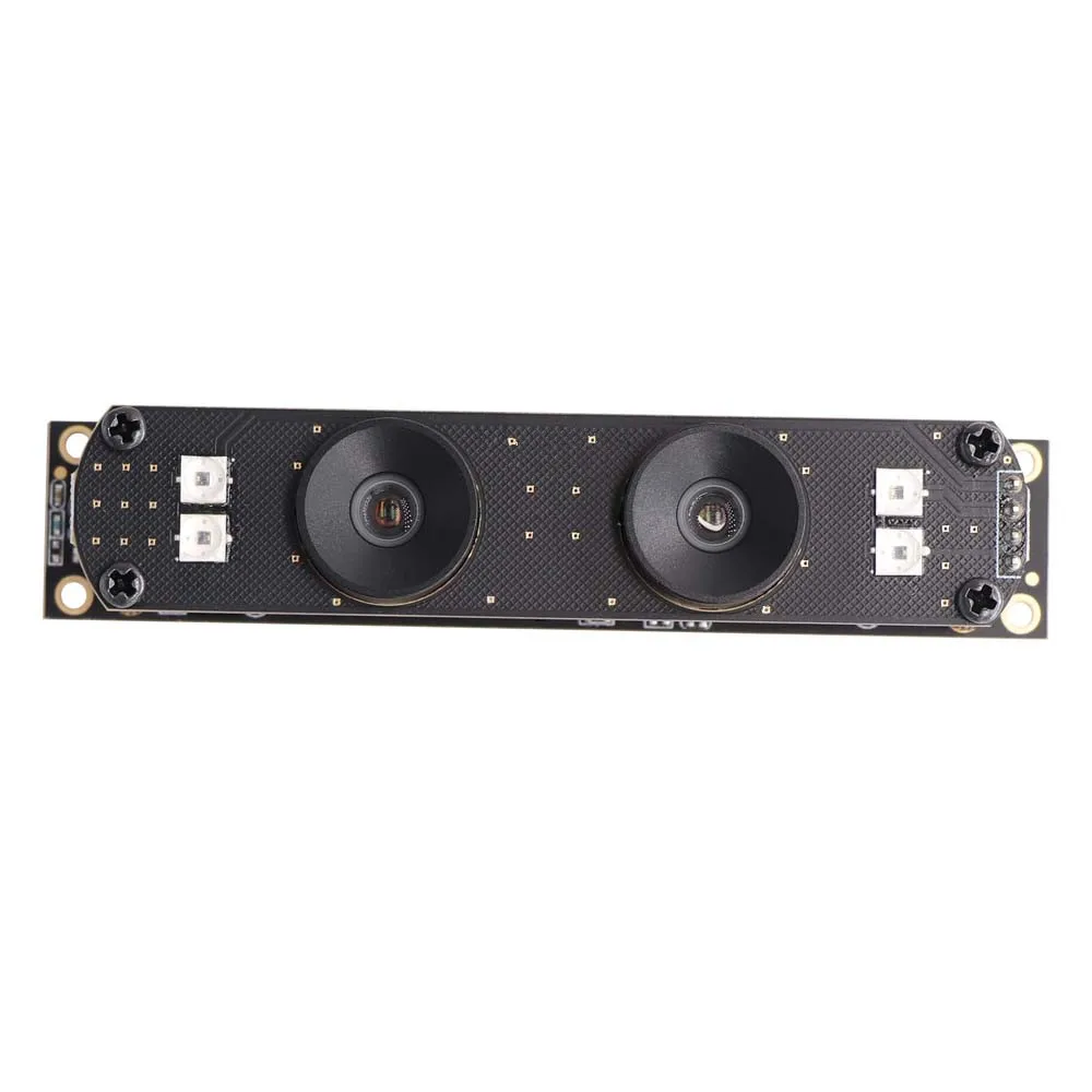 5MP WDR Non Distortion Dual Lens USB Camera Module Color Monochrome IR Stereo Webcam for Face Recognition  Detection 3D VR