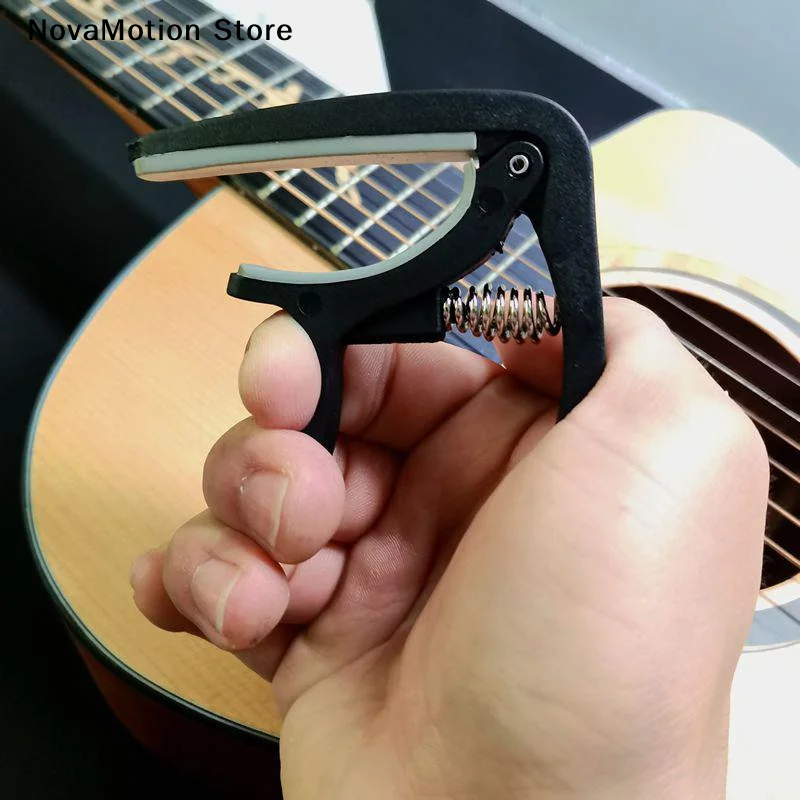 [NM]ABS+Metal Universal Guitar Capo Change Clamp Key For Acoustic Classic Electric Guitar Parts Accessories 1/5 PCS[NM]
