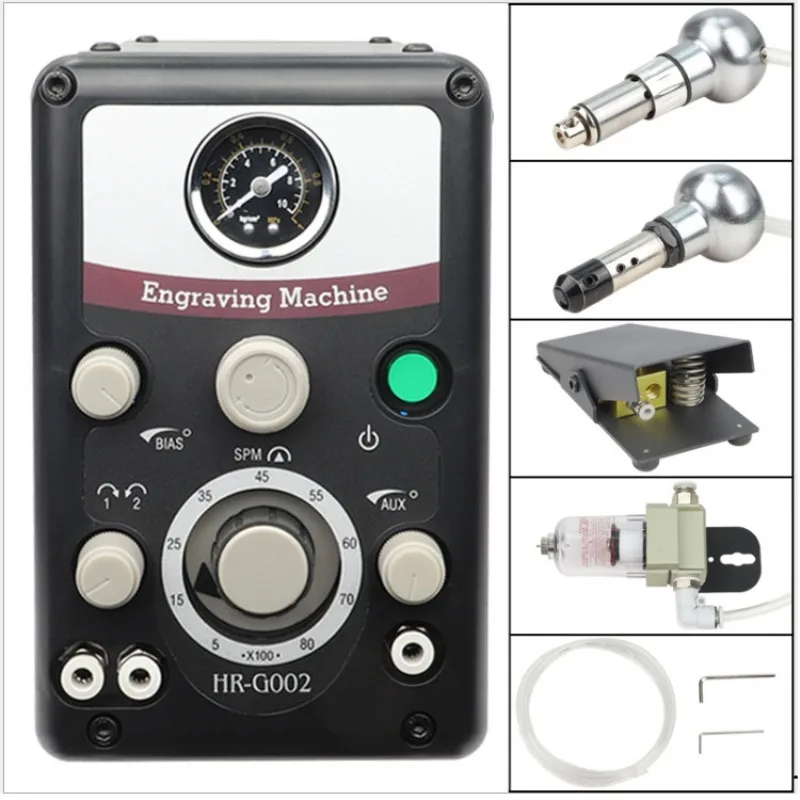 Double Head Pneumatic , Reel Bead Edge Machine, Pneumatic Micro-inlay , Jewelry Micro-inlay