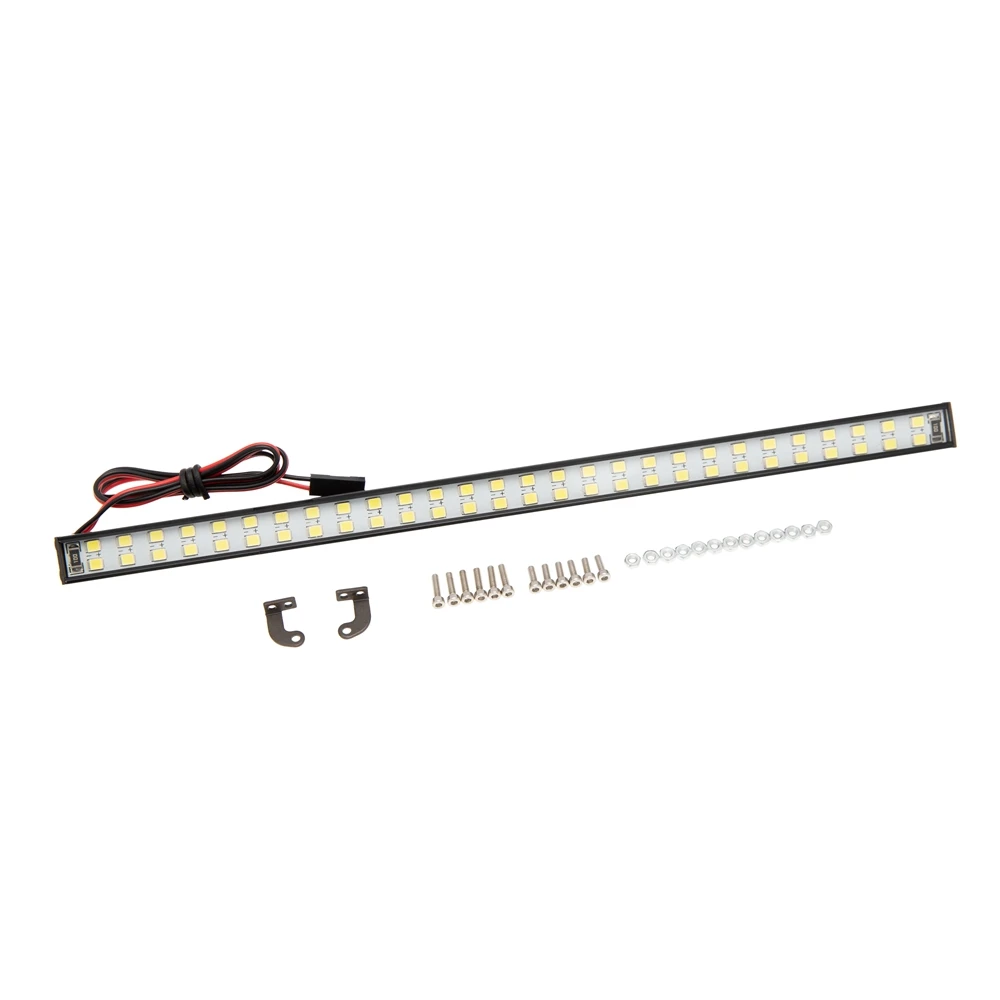 227mm 56 LED Superbright Roof Light LED Light Bar for 1/6 RC Crawler Car Axial SCX6 Jeep JLU Wrangler Upgrade Parts