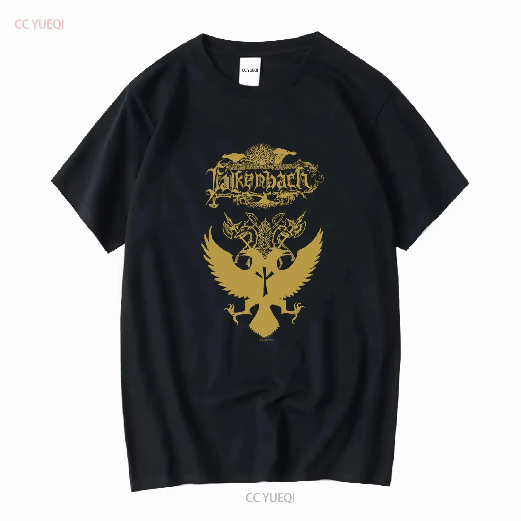 RARO VTG Falkenbach 90s Skaldic Art 1998 Band Metal Euro Stedman Camiseta Tamaño XL vintage Lavado Transpirable Moda Suave