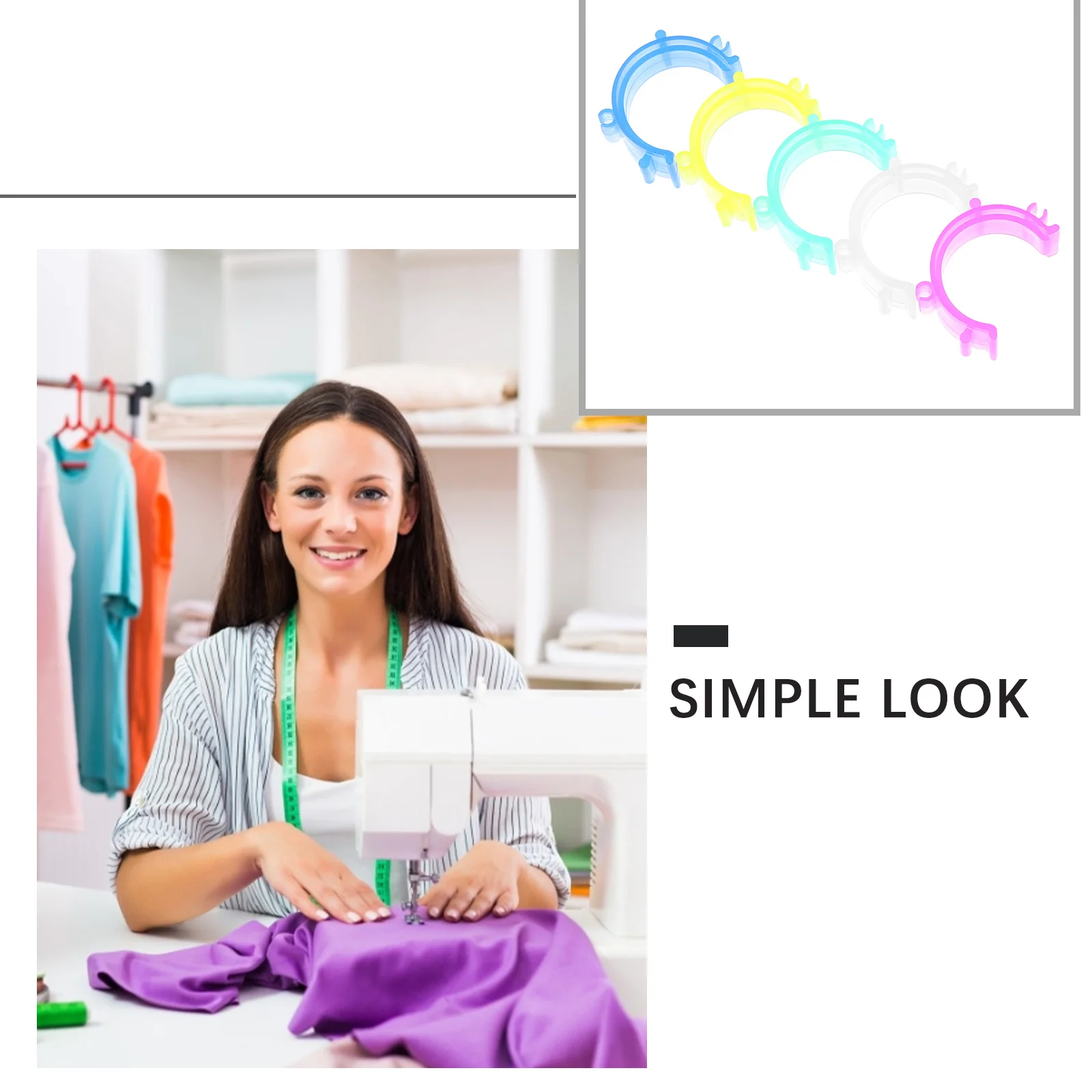 125 قطعة من مشابك البكرة، حاملات بلاستيكية للخياطة، مثبتات خيط لأدوات التطريز المنزلية، منظم الملحقات