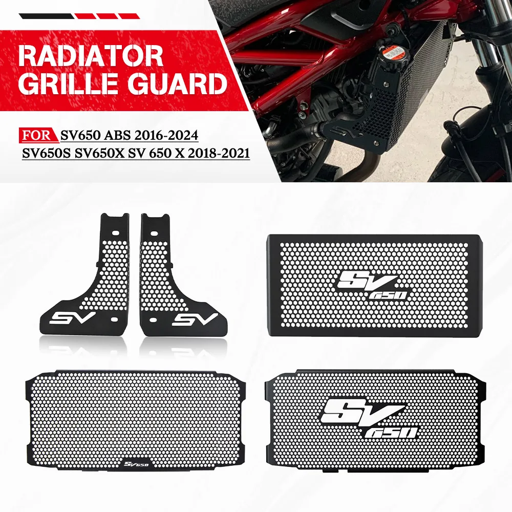 

FOR SUZUKI SV650 ABS 2016-2024 SV650S SV650X SV 650 X 2018-2021 Motorcycle Radiator Guard Grille Cooling Grill Cover Protector