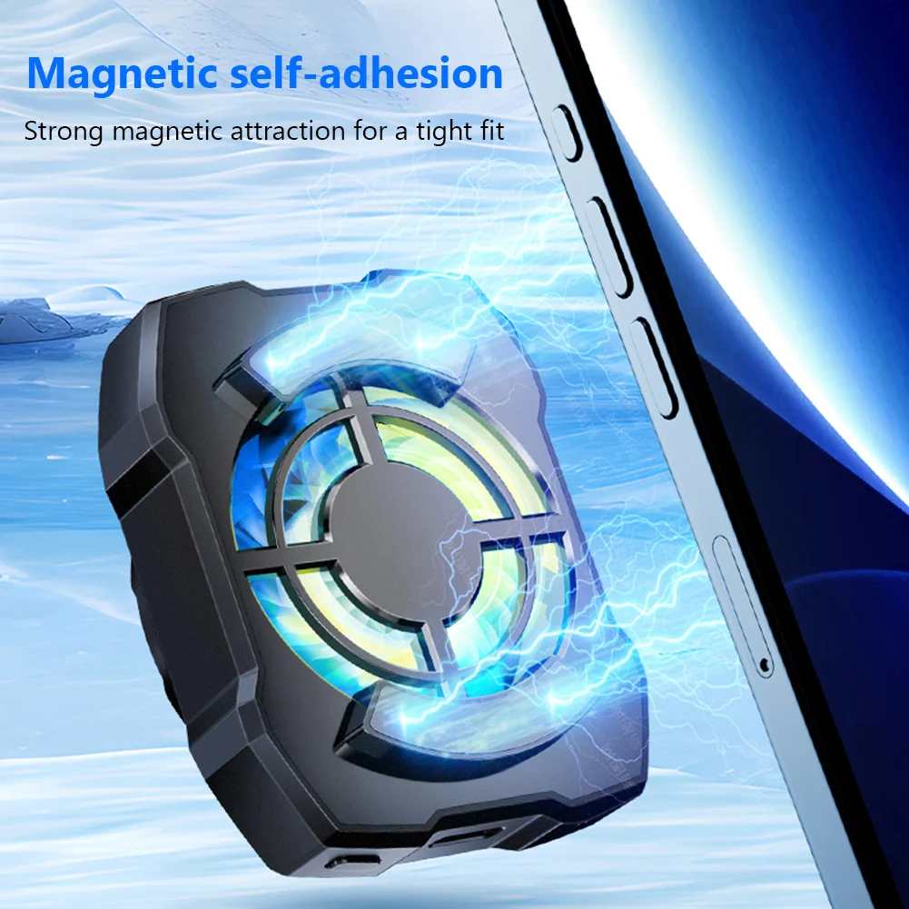 Phone Cooler with Blue Light 3 - Photography Lighting Spotlight ulasan dan harga
