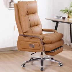 Silla de juegos de ordenador, sillón reclinable de oficina de cuero, silla moderna de lujo, escritorio de juegos de diseño, silla ergonómica, muebles de lujo, sillón