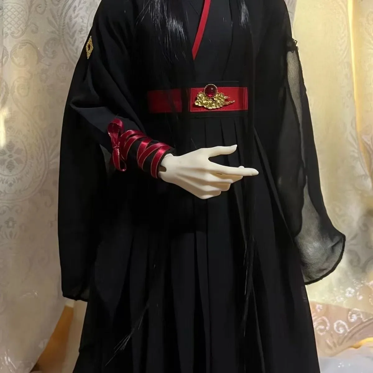 

BJD male doll clothes Hanfu costume uncle 1/3 1/4, 80cm doll clothes accessories toy dressup free shipping