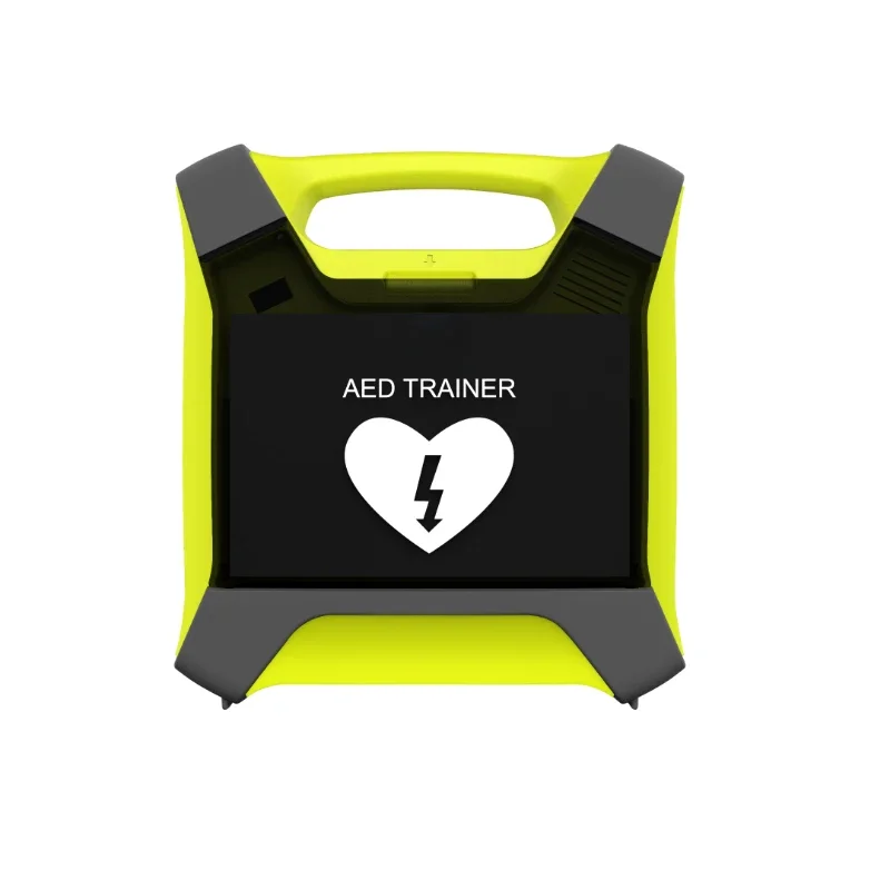 

10 scenarios using AED trainer, with CPR feedback hospital - school use, with multiple languages and remote capabilities