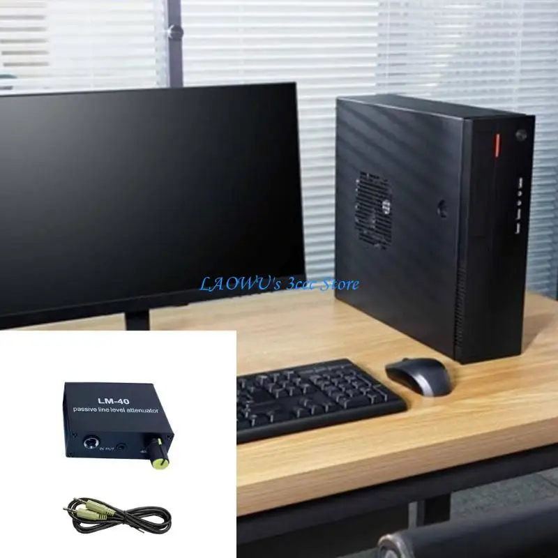 Y8AD Passive Line Levels Attenuator Sound Card Speaker Output Converter