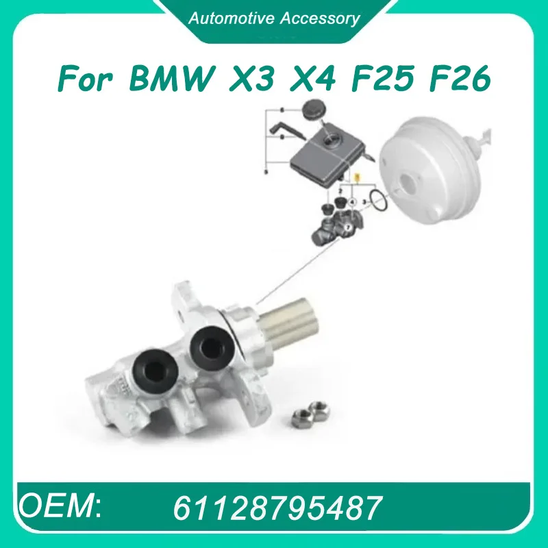 

34336857872 1Pcs New Brake Master Cylinder For BMW X3 X4 F25 F26 xDrive28d xDrive28i Premium Brand