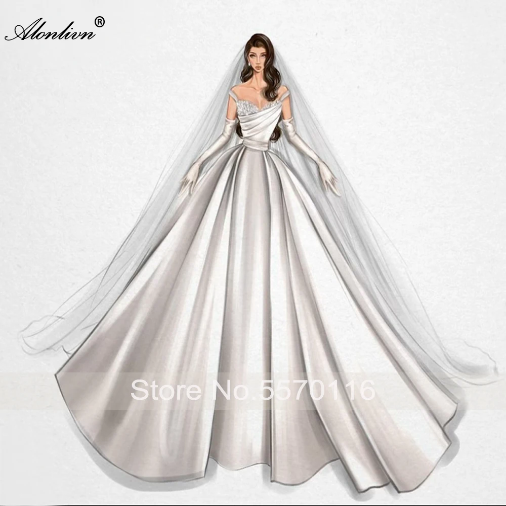 Alonlivn CUSTOM MADE NEW ARRIVAL 2025 Wedding Dress