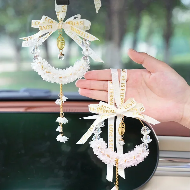 

Car pendant high-grade goddess crystal Convallaria car rearview mirror hanging decoration network red car pendant decoration