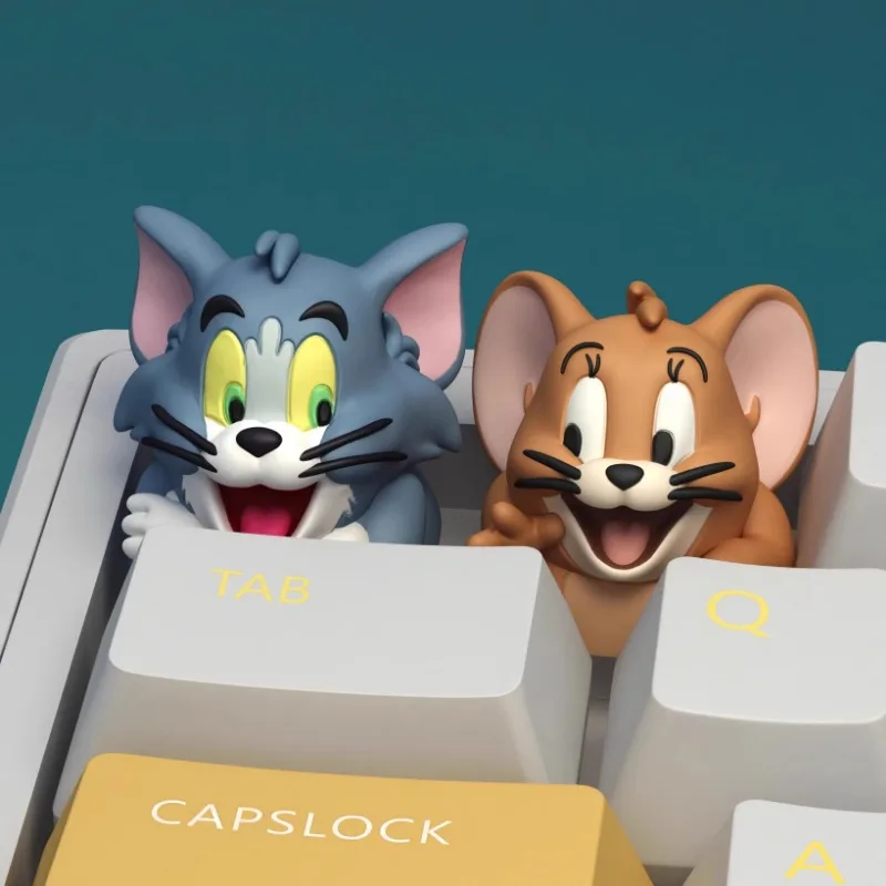 

New Anime Cartoon Personalized Customization Creative Keycaps Tom Resin Keycaps Mechanical Keycaps Jerry Jewelry Festival Gifts