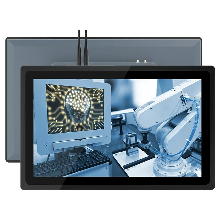 شاشة لمس سعوية مدمجة مقاس 21.5 بوصة Win10 الكل في واحد كمبيوتر لوحة اللمس الصناعية HMI التجارية