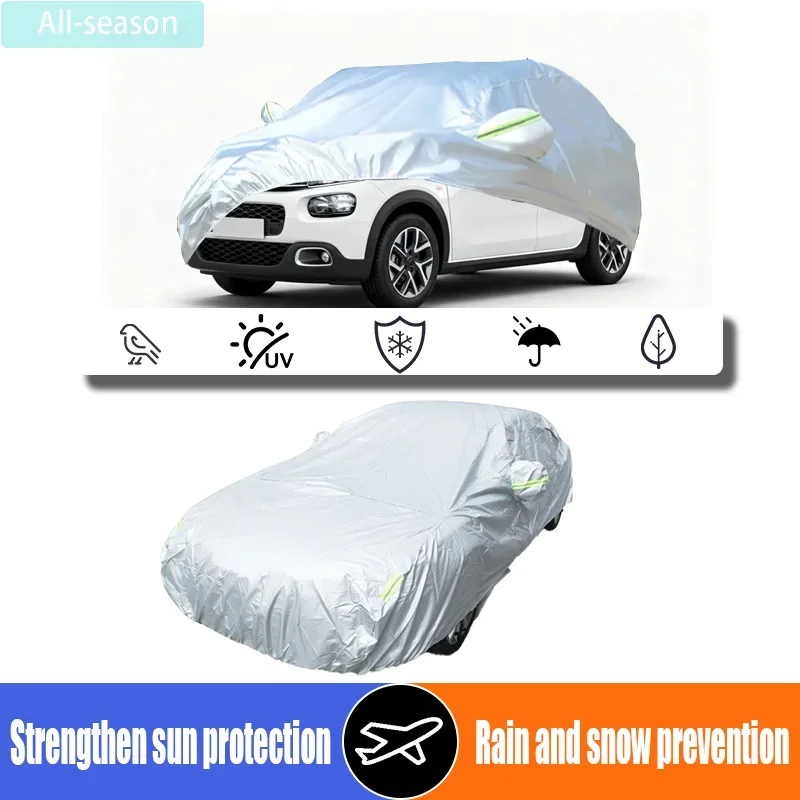 

Suitable for Citroen C3 outdoor car cover, indoor UV protection, sun protection, rain, snow, ice, dust cover, rainstorm erosion