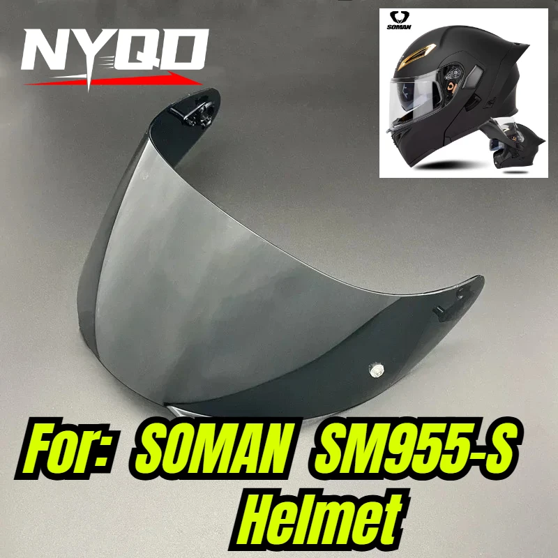 Modification Accessories Motorcycle Helmet Visor Replacement Lens For SOMAN SM955‑S Helmet