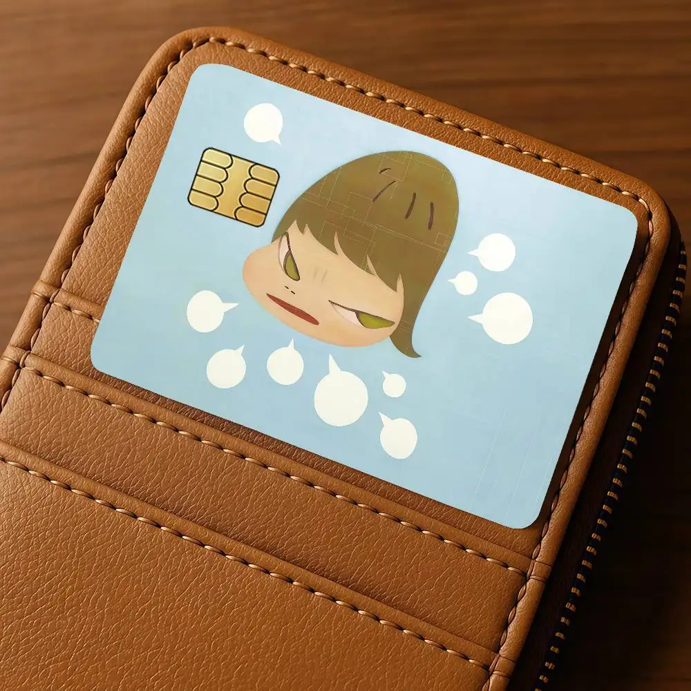 Art Y-Yoshitomo N-Nara Credit Skin Cover Card Stickers 4PCS Film Bus Pass Front Decoration Bank Debit Waterproof
