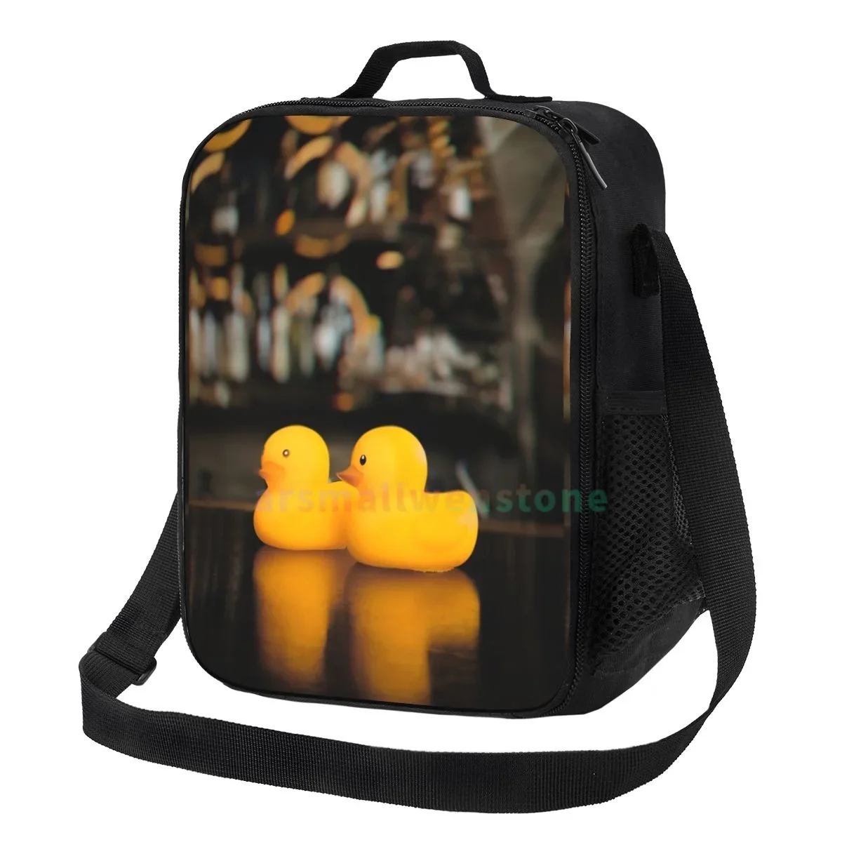 

Yellow Duck Lunch Bag Portable Thermal Insulated Lunch Box Picnic Multifunction Food Tote for Women