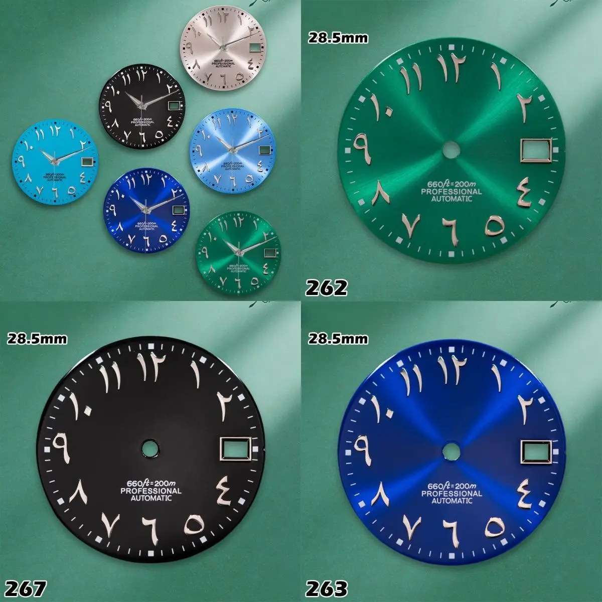 Nh35 Dial S-type 28.5mm Arabic Letter Numerals Dial No Luminous For NH35 Movements Watch Modification Accessories