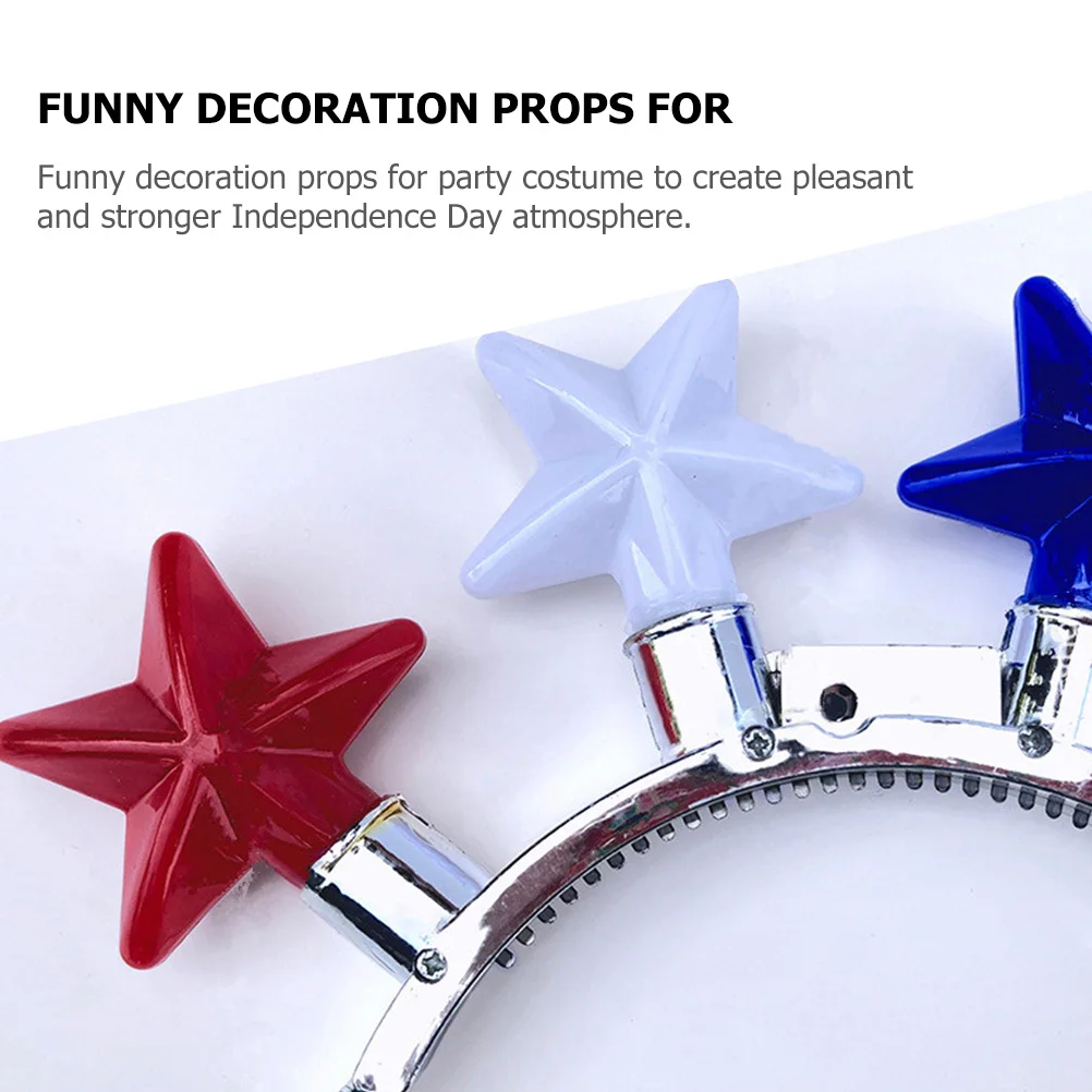 

4 Pcs Decorative Headband for Festival Light Independence Day Cosplay Headbands Girls