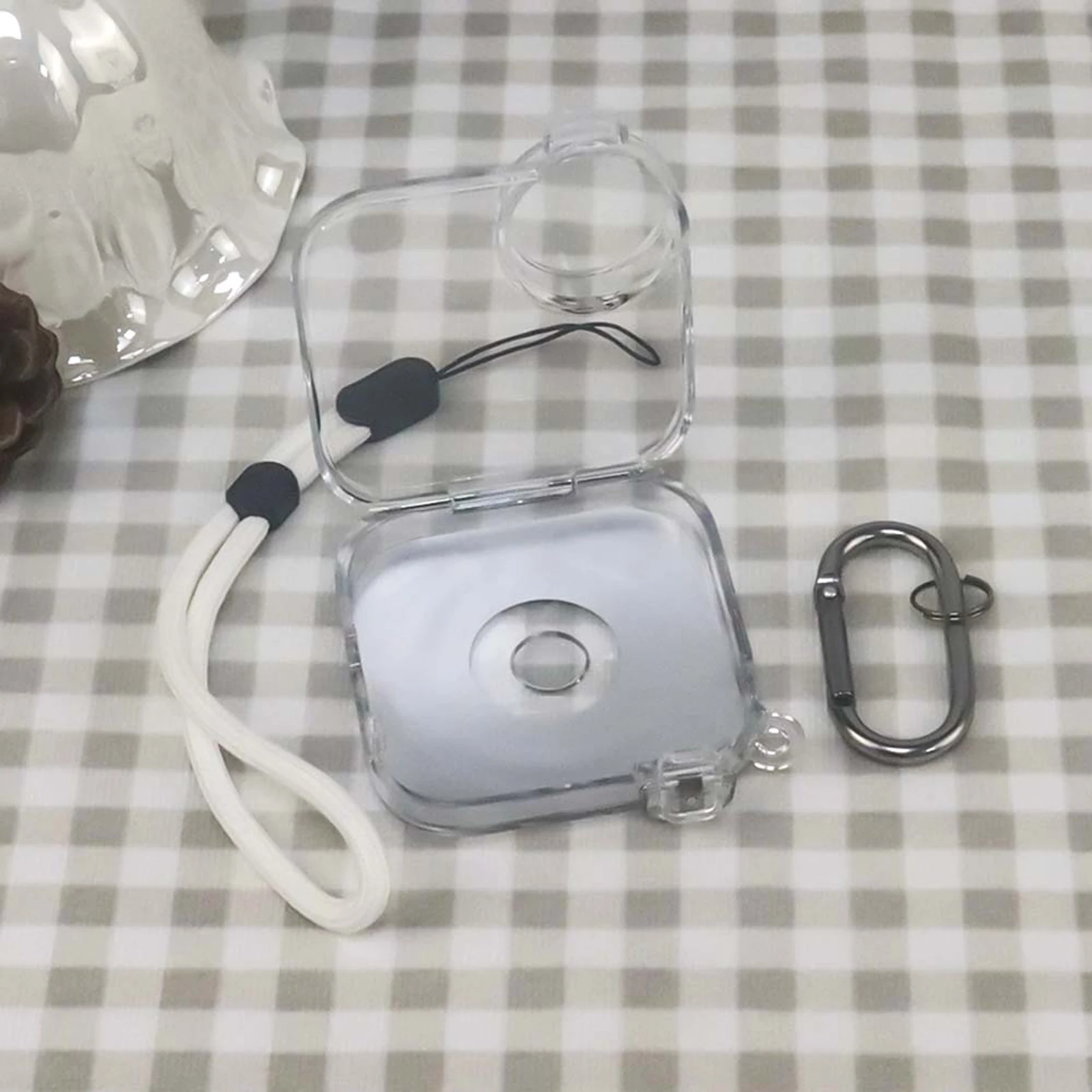 Transparent Cover For Anker Soundcore Work Voice Recorder Protective Case Shell Voice Recorder Recorder Case with Carabiner view 5