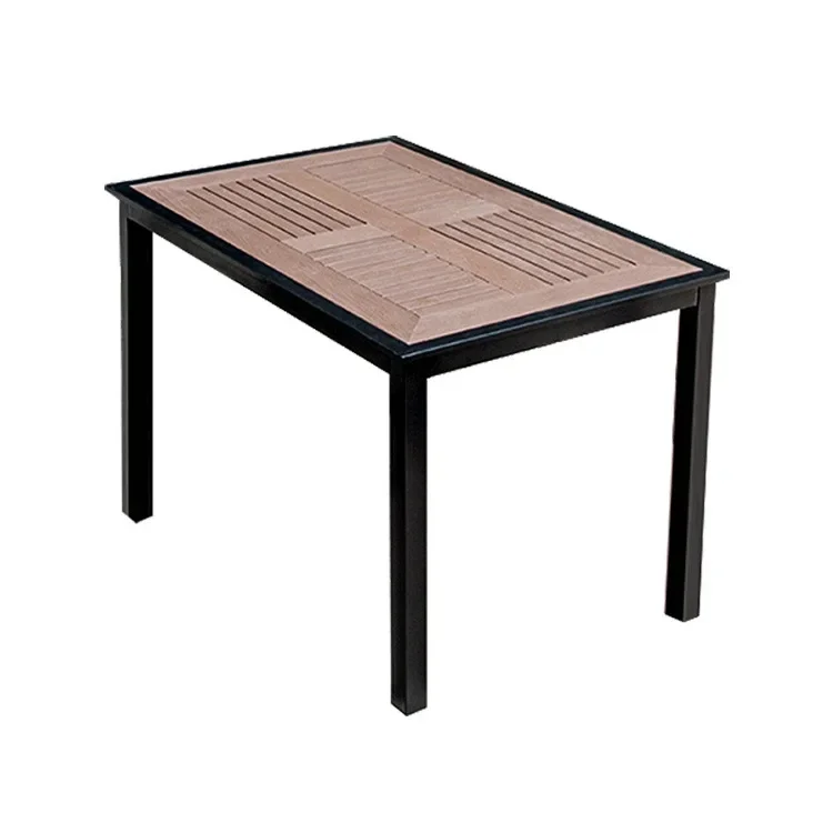 Garden, balcony, villa, anti-corrosion wood, outdoor dining table, waterproof terrace, plastic wood table