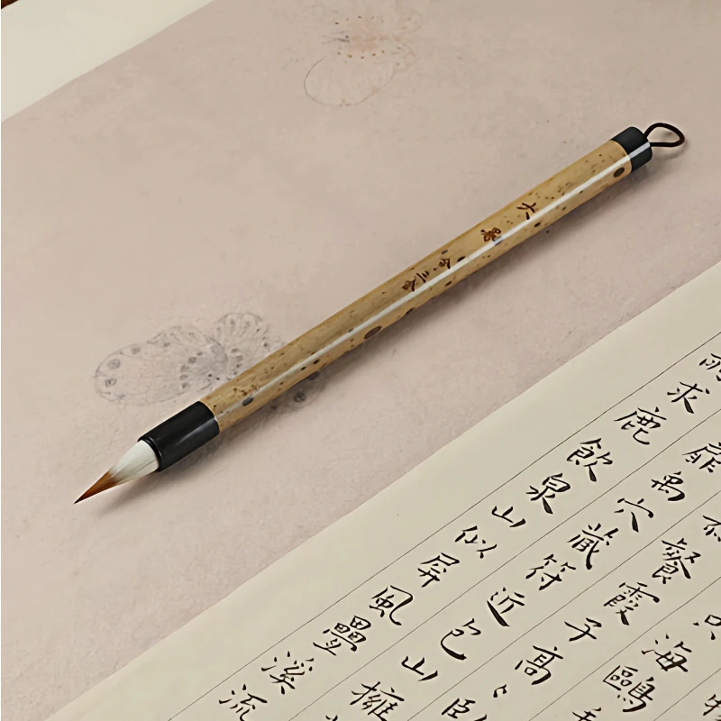 Twenty Four Solar Terms Regular Script Calligraphy Brush Mixed Hair Bamboo Handle for Sutra Copying Calligraphy Writing Practice