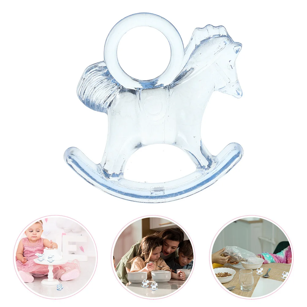 

24Pcs Acrylic Rocking Shower Charms Blue Transparent Party Table Decorations Favor Shower Charms