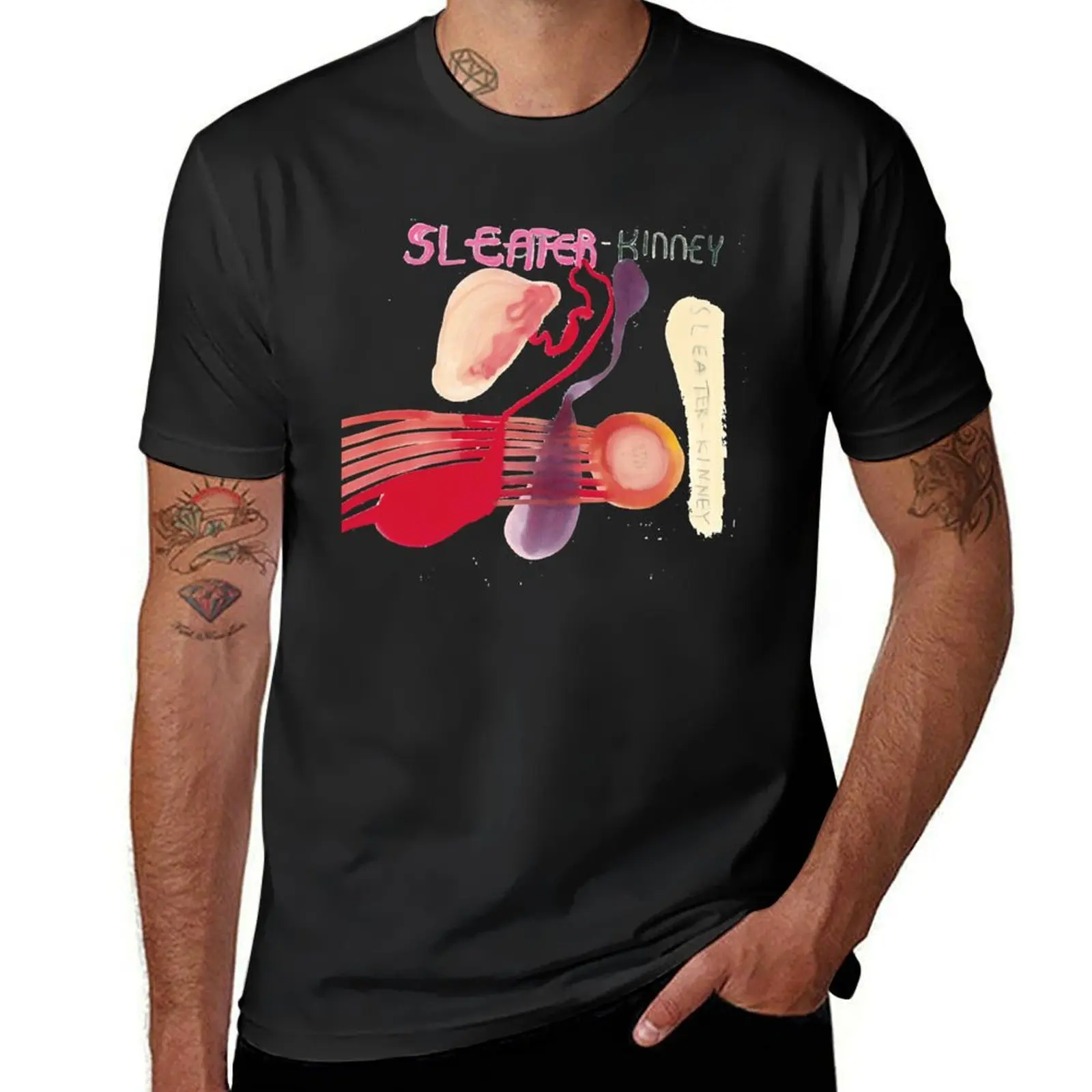 Sleater Kinney T-Shirt plain customizeds black t-shirts for men