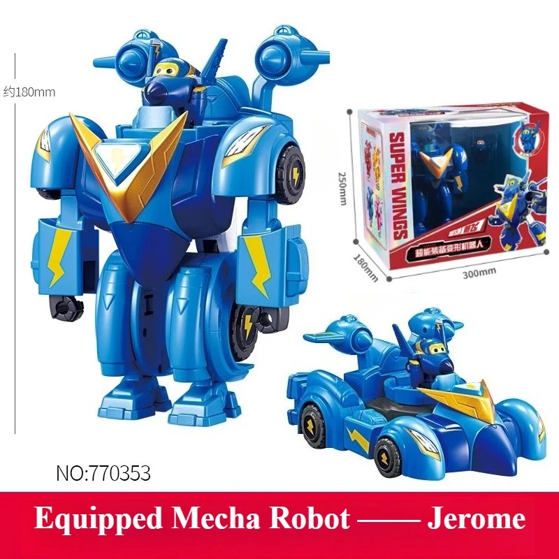 En stock! Véritable Auldey Super Wings Super Équipement Transformant Robot Mecha Chariot - Jett, Dizzy |   Jouet pour garçon |   Cadeau de vacances