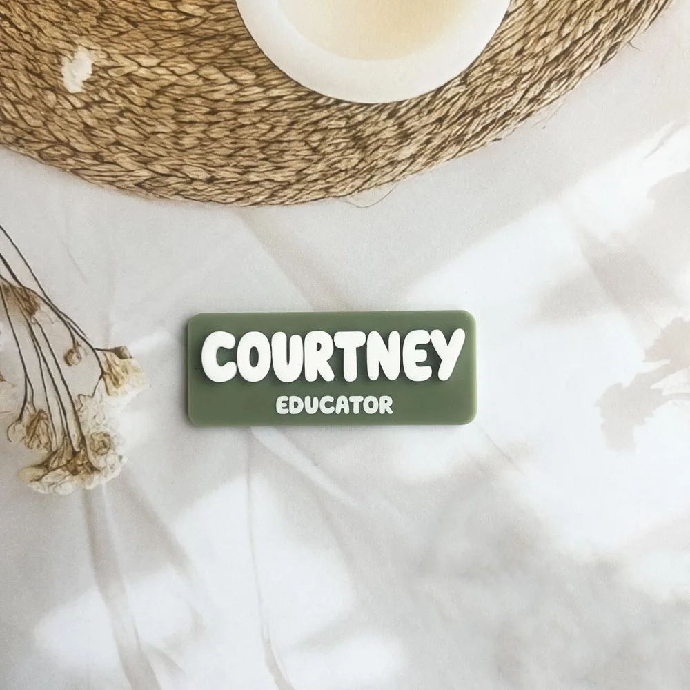 Custom Name Brooch Personalized Nameplate Acrylic Pins For Nurse Doctor Teacher Specail Gift For Company/Job Badge Pin Jewelry - view 3