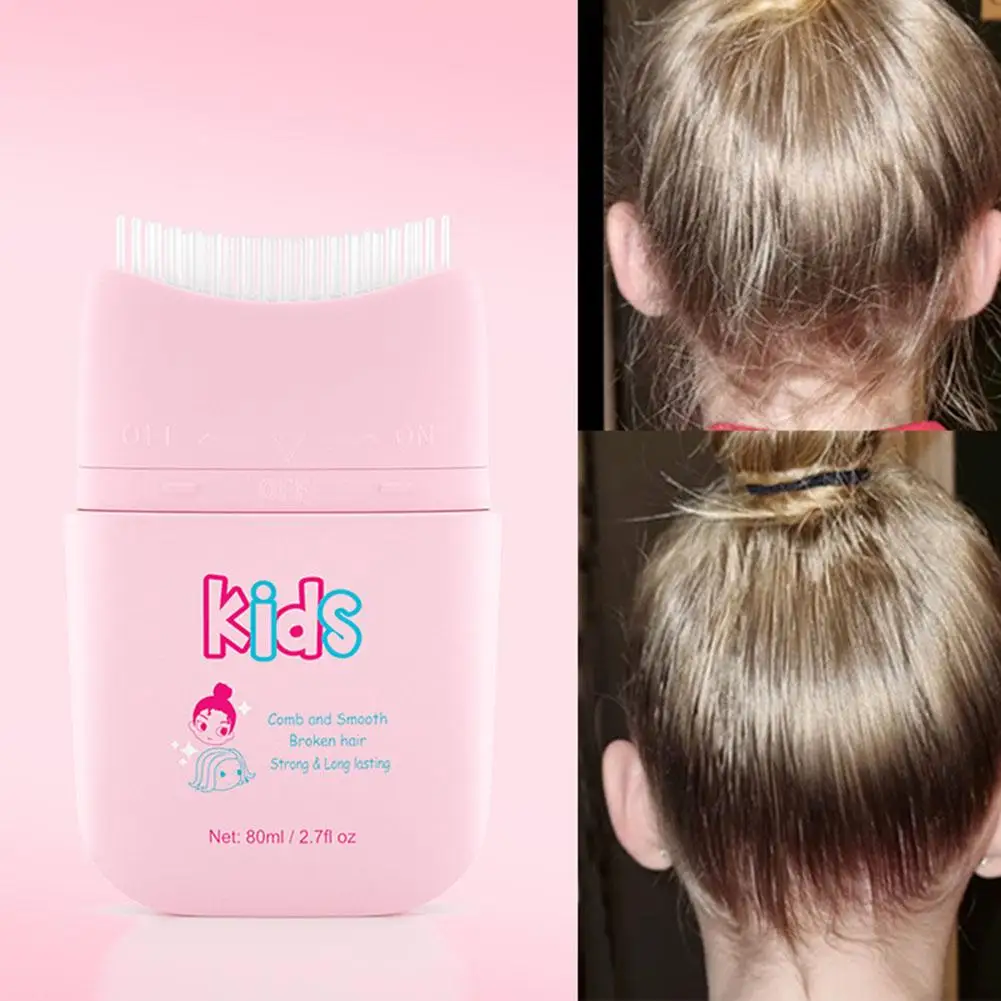 1pc Children's Broken Hair Artifact 80ml Rapid Fixed Fixed Frizz Edge Fluffy Cream Not Wax Hair Gel Greasy Styling Stick Ha C5u3