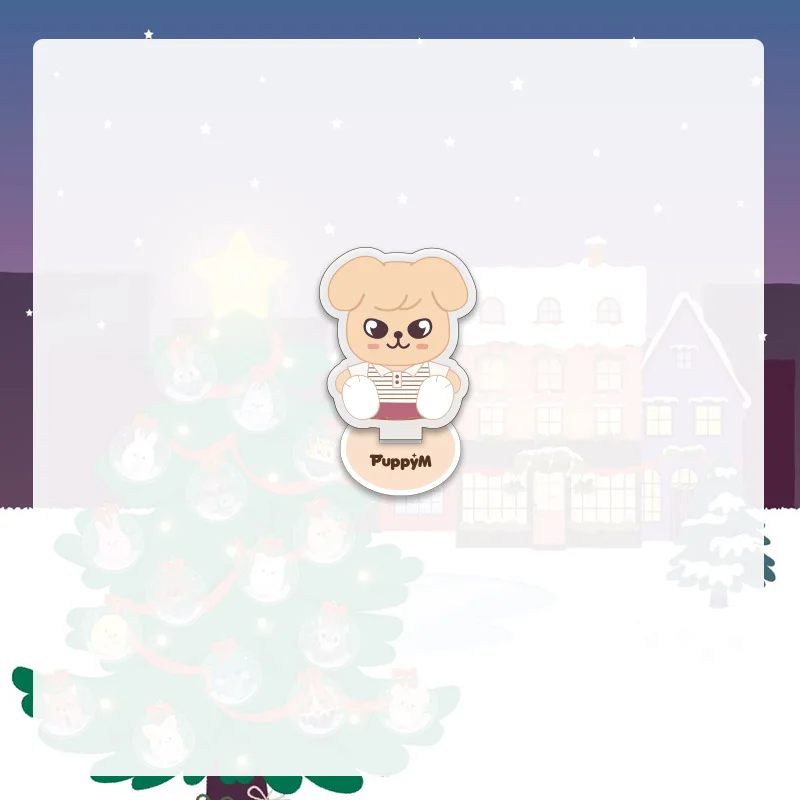 SKZ Stray Kids Celebrity Same Style Peripheral New Cartoon Acrylic Double sided Stand up Desktop Ornament, Birthday Gift