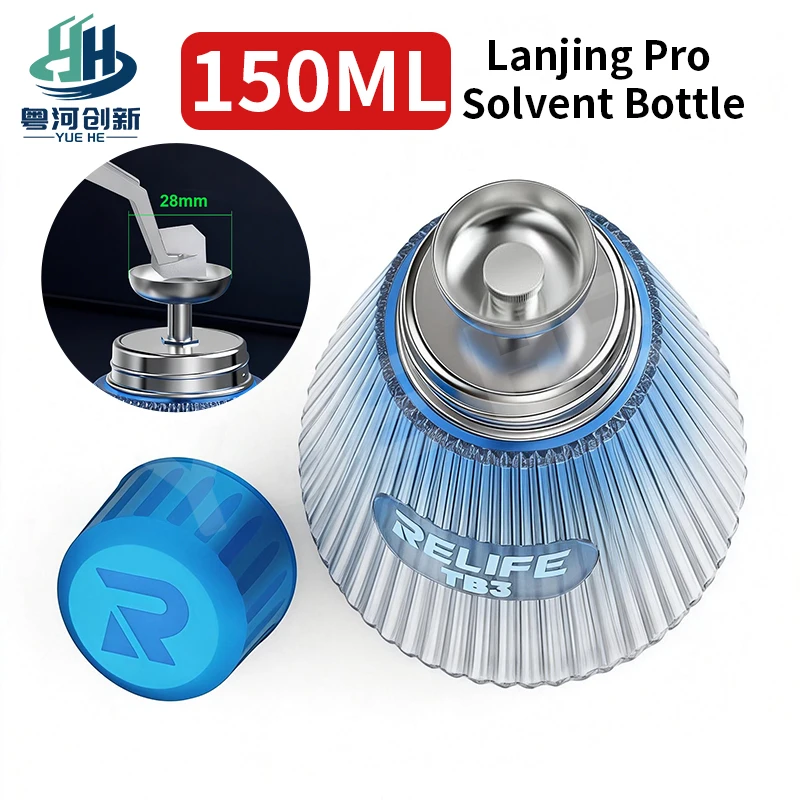 

RELIFE TB3 Copper Core Pump Solvent Bottle Anti Clog Anti Splash Leak Proof Professional PCB Cleaner Alcohol Dispenser