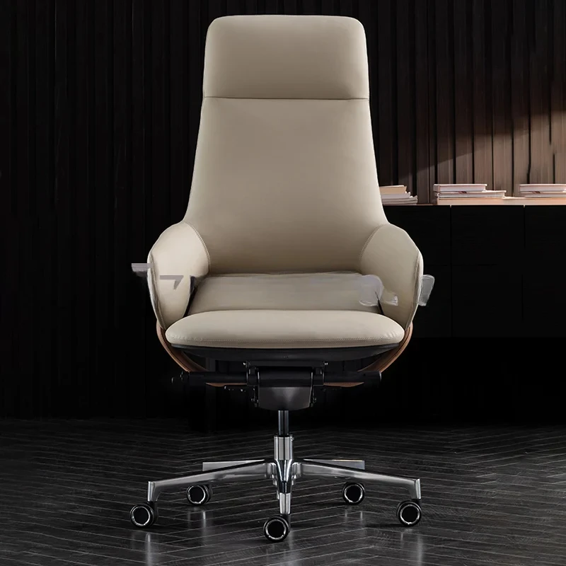 

Individual Design Ergonomic Office Chairs Luxury Comfortable Reading Mobile Desk Chair Leather Chaises De Bureau Computer SY50OC