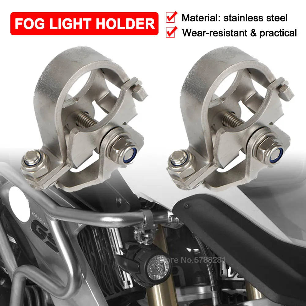 

Motorcycle Fog Light Bracket For BMW R1250GS Adventure 25mm Crash Bar Spotlight Mounting Holder R1200GS 2004-2022 F750GS F850GS