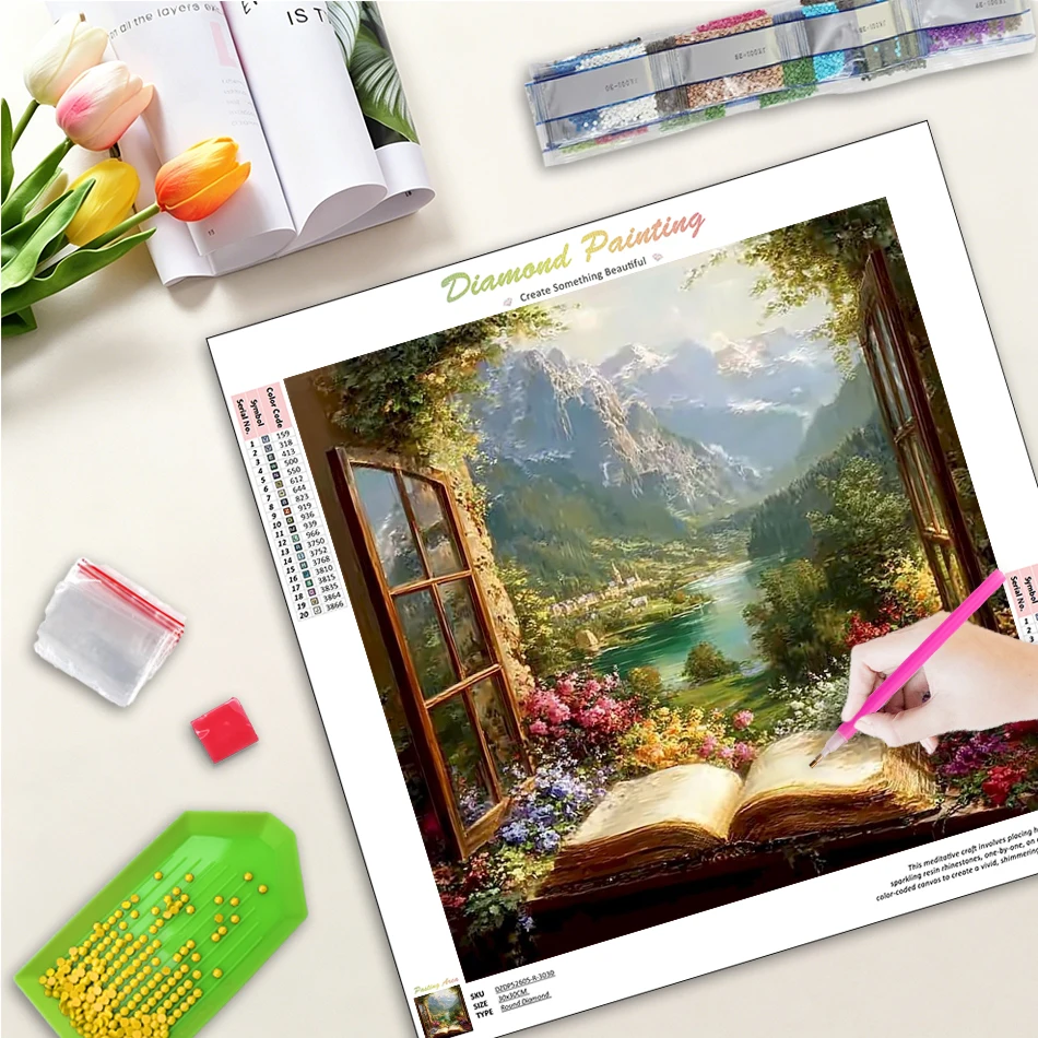 

Diamond Painting Home Decoration Diamond Painting Kits For Beginners Scenery Full Round/Square Diamond Art Kit Home Decor Art