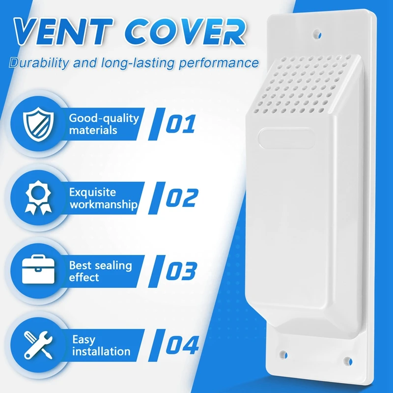 New 8PCS Shipping Container Air Vent Kit Heavy Duty Shipping Container Accessories Flow Ventilation Kit White